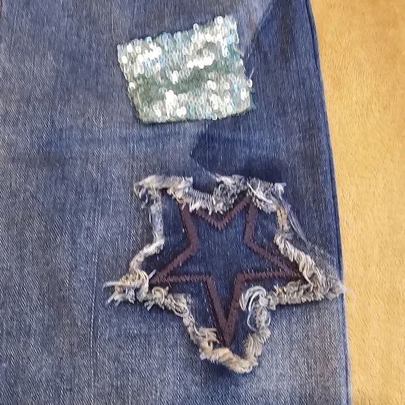 For the Republic Denim patches straight skinny leg size 8/28 ✨️Pre-owned - Picture 4 of 10